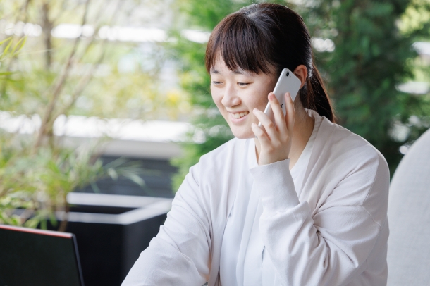 明るく笑顔でご対応!